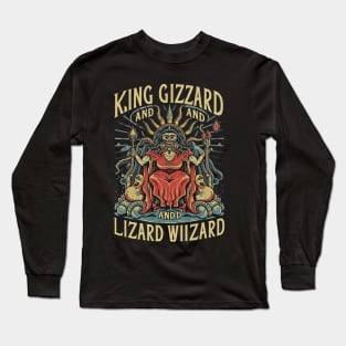 Psychedelic Lizard Harmonies Long Sleeve T-Shirt